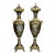 Black Porcelain Vase With Gold Leaf Details & Cherub Angel Scenes – French Style Ornate Decorative Vase For Sale