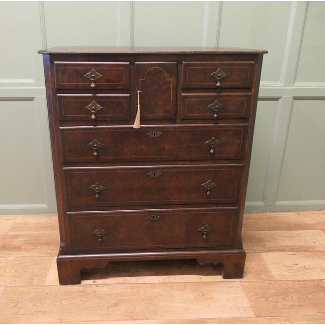 18th Century Georgian Norfolk Walnut and Oak Chest of Drawers The Norfolk chest has an unusual combination of drawers, 2...