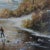Mid-20th Century Signed H. Parker - Winter Landscape With Figures, Oil on Canvas For Sale - Image 4 of 4