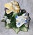 A fun basket of tulips that never need watering, a Capodimante basket of flowers in porcelain, lovely hues of blue, yellow...