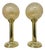 Large Vintage Globe Glass Table Lamps, 1970s, Set of 2 For Sale