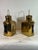 Highly polished solid brass ships port and starboard ships lanterns with fresnel glass lenses. Warm lacquer finish. With...