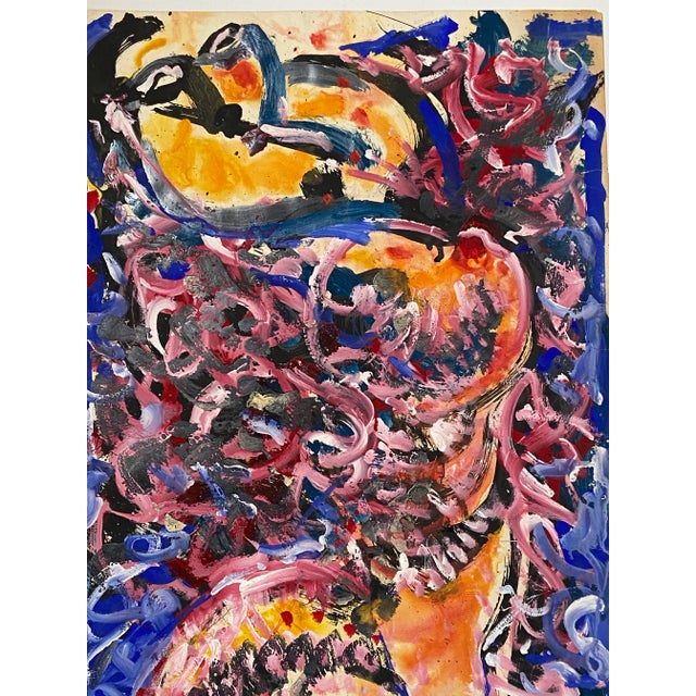 Surrealism Abstract Expressionism Vintage Nude of Woman by Hendrik Grise For Sale - Image 3 of 11