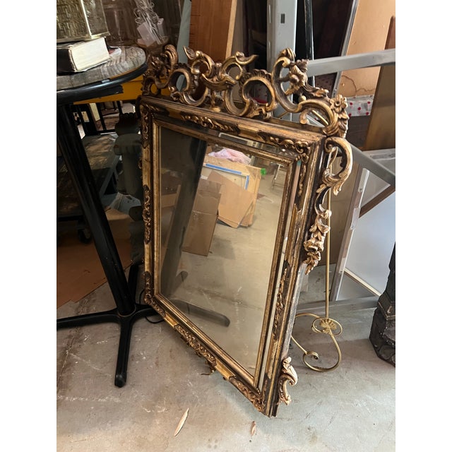 Up for consideration is a beautiful vintage mid century gold wall mirror. This would look lovely on display in your home...