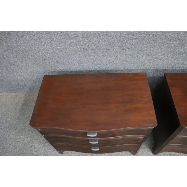 Brownstone Furniture Reeded Front Nightstands – Pair For Sale - Image 10 of 13