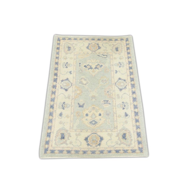 Early 21st Century Modern Turkish Oushak Rug 2'2" x 3'2" For Sale - Image 5 of 6