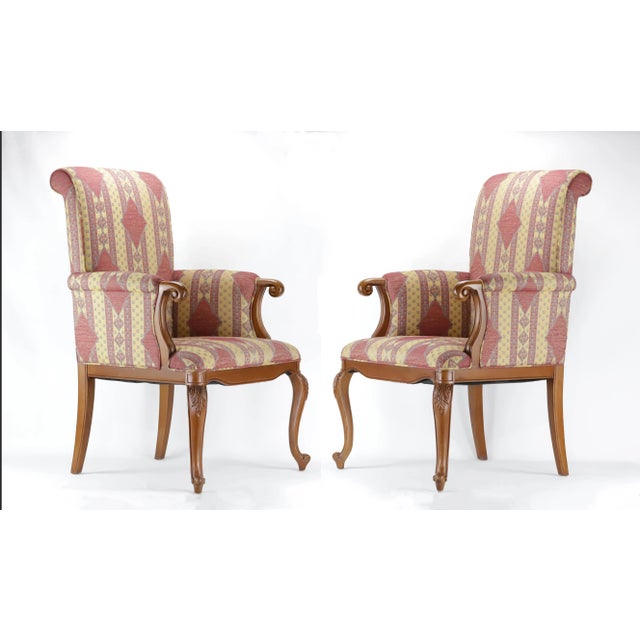 French A Pair Vintage Extremely Elegant French Armchair For Sale - Image 3 of 13