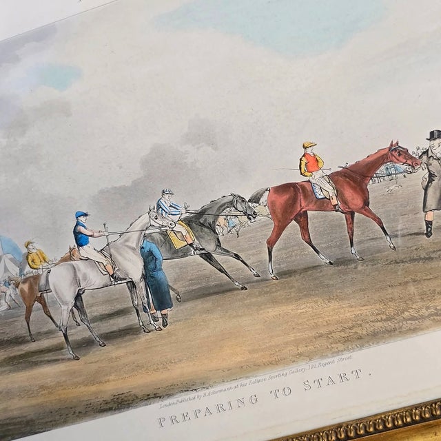 Henry Halken, Ascot Heat Preparing to Start, 1800s, Paper, Framed For Sale - Image 3 of 18
