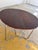Round Dining Table in Chrome and Walnut Finish For Sale - Image 6 of 11