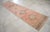 Long Turkish Hallway Runner 3x13, Muted Pink and Green Oushak Rug, Hand Knotted Vintage Runner, Mid-Century Entryway Rug For Sale - Image 9 of 15