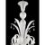 Early 21st Century White Venetian Ca Rezzonico Murano Glass Chandelier with Clear Glass Drops by Simoeng for Simoeng For Sale - Image 5 of 7