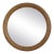 Frontier Round Wood Mirror For Sale