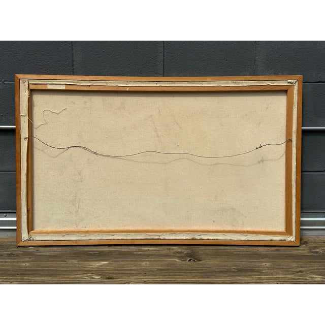 Vintage Abstract Painting by Audrey Handler, C. 1963 For Sale In Chicago - Image 6 of 6
