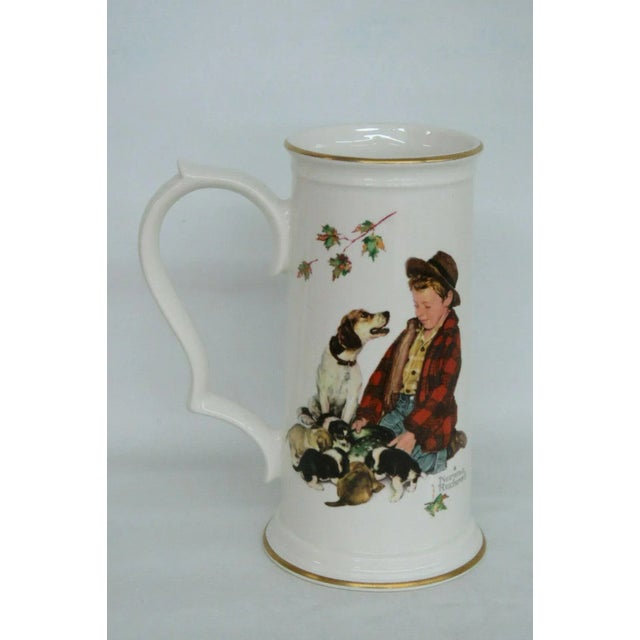 Gorham Norman Rockwell Four Seasons Fall Pride of Parenthood Stein Mug For Sale - Image 9 of 9