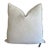 Fromentera French Linen Accent Pillow in Ciment With Down Insert For Sale