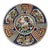 Mid 20th Century Japanese Imari Porcelain Plate in Blue and Red For Sale
