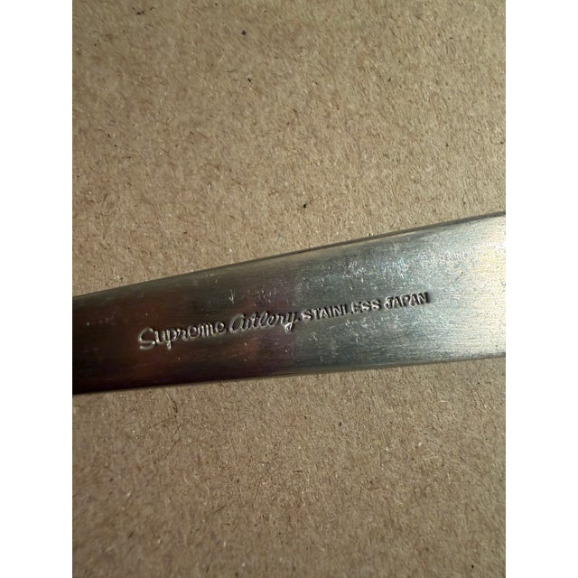 1960s 1960s Danish Style Flatware Set Copen by Supreme Japan Service for 14 Plus For Sale - Image 5 of 7