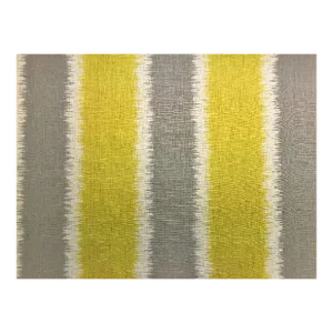 Kravet Gere Ikat Thom Filicia Olive Gray Yellow Cream Abstract Stripe Tribal Linen Water & Stain Resistant Drapery Upholstery Fabric