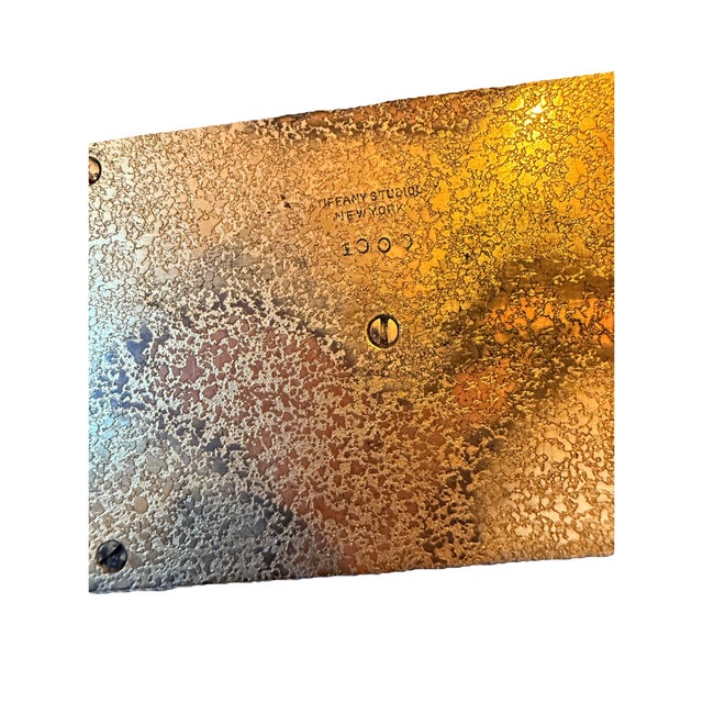 Early 1900s Tiffany Studios New York Gilt Bronze Letter Holder For Sale - Image 12 of 12