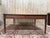 Large louis xvi style work table in stained beech, circa 1970. the rectangular top has slightly rounded corners and...