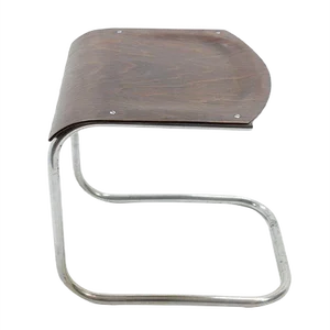 Vintage Bauhaus Chromed Stool by Mart Stam for Mücke Melder