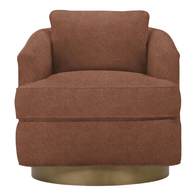 Tempest Chair, Rust Velvet For Sale