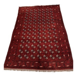 Antique Red Bokhara Hand-Knotted Wool Rug - 7'9" X 5'3"