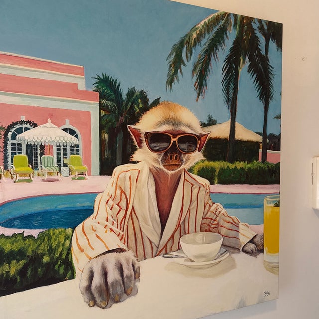 Contemporary Colony Monkey by Serge Strosberg Reproduction Print For Sale - Image 3 of 7