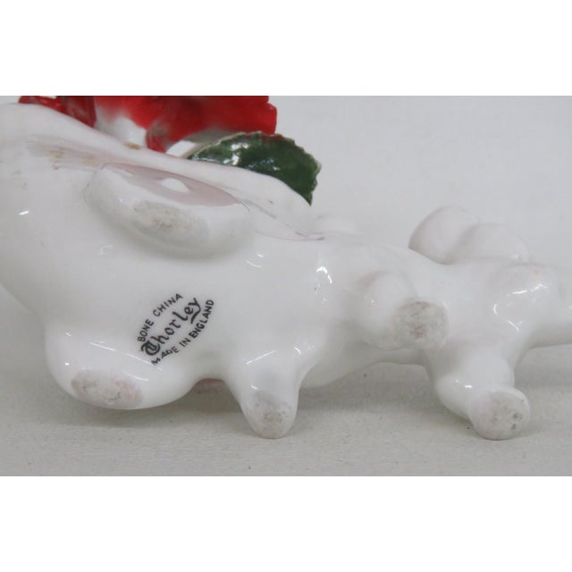 Thorley Bone China Figurine Poodle Pulling Cart of Flowers Made in England 5156b For Sale - Image 15 of 18