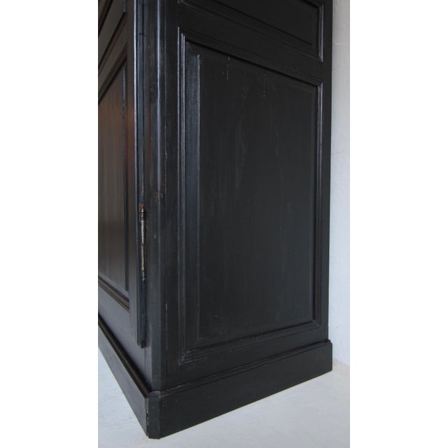 Large Vintage Black Wardrobe For Sale - Image 11 of 18