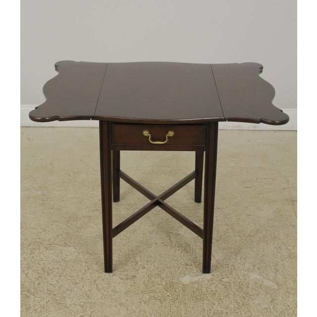 Statton Old Towne Cherry Pembroke Drop Leaf Table For Sale In Philadelphia - Image 6 of 13