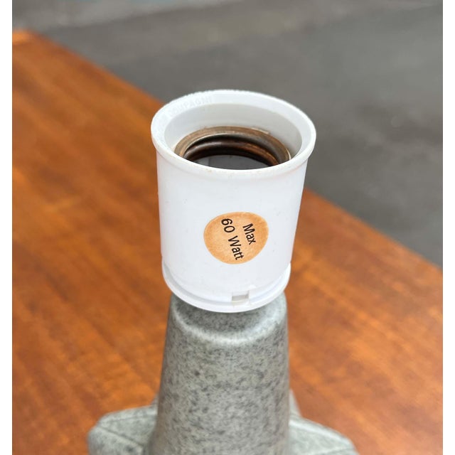 Mid-Century Danish Studio Pottery Table Lamp by Einar Johansen for Søholm, 1960s For Sale - Image 14 of 18