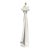 Vintage Postmodern Draped Plaster Floor Lamp, John Dickinson Style For Sale
