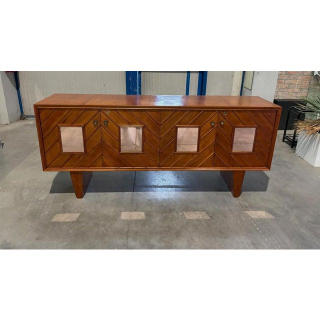 Mid-Century Italian Wooden Sideboard in the style of Paolo Buffa, Milan, 1940s For Sale - Image 6 of 11