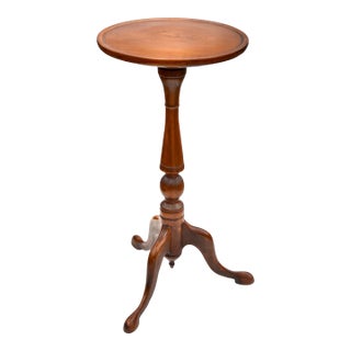 Mid 20th Century Hand-Carved Victorian Wooden Plant Stand For Sale