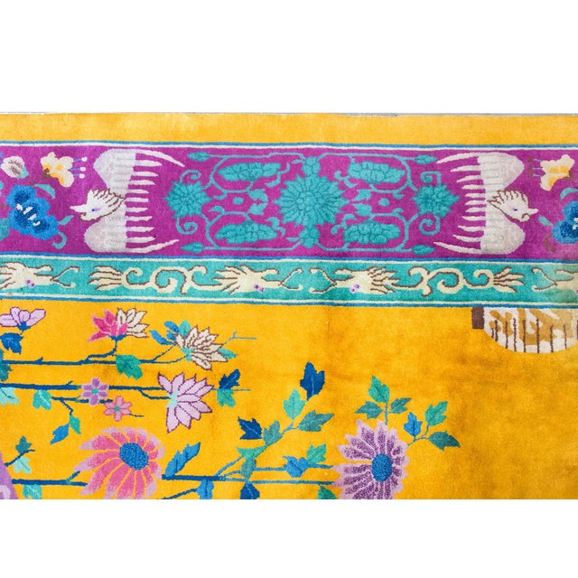 Extraordinary Early 20th Century Chinese Art Deco Rug For Sale - Image 12 of 15