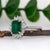 1.6Ct Zambian Emerald & Diamond Ring in Solid 14k Gold, Emerald Cut 8x6mm, Size 6.75 For Sale - Image 4 of 7