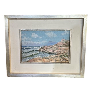 Di Fazio, Italian Naval Scene, 1950s, Oil on Cardboard For Sale