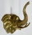 Mid 20th Century Vintage Brass Elephant Wall Hook For Sale - Image 5 of 5
