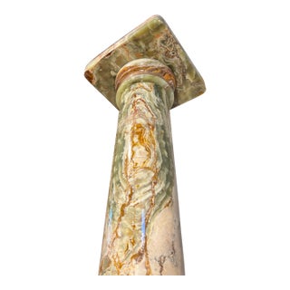Green Onyx Pedestal For Sale