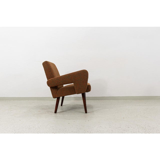 Wood Vintage Armchair from Jitona, Former Czechoslovakia, 1960s For Sale - Image 7 of 15