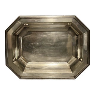 Vintage Sheffield Silverplate Octagonal Platter 11” X 8” For Sale
