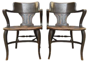 Set of Antique Armchairs by Johnson Ford