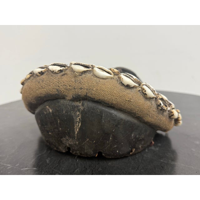 Late 20th Century West African Dan Tribe Cowrie Shell Wood Mask For Sale - Image 5 of 12