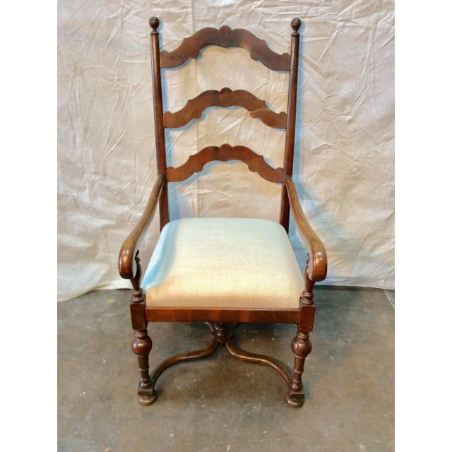 Late 19th Century French Ladderback Armchair For Sale - Image 12 of 12