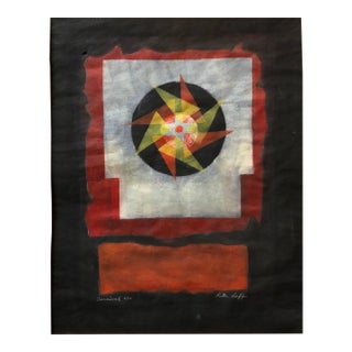 Rita LeffCARNIVAL Bright Colorful Modernist Mixed Media Abstract Composition For Sale