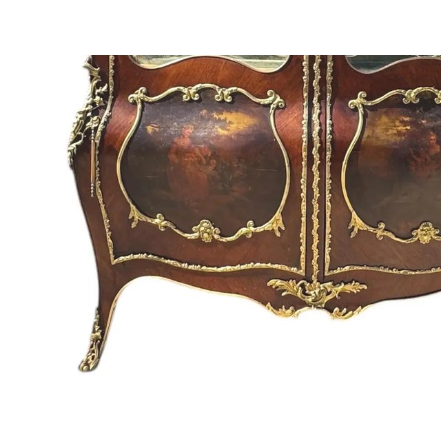 Early 20th Century Louis XV Vernis Martin Grand Vitrines, A Pair, Attributed For Sale - Image 4 of 9