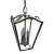 Distressed White Hanging Lantern For Sale