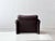Set of Maralunga Armchair and Ottoman in Leather by Vico Magistretti for Cassina, Italy, 1970s For Sale - Image 10 of 18