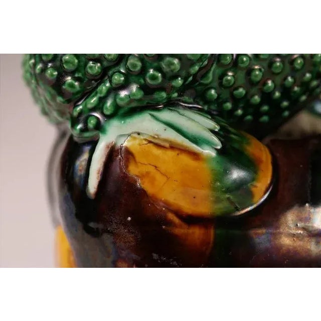 19th Century Chinese Porcelain Famille Verte Glazed Frog Figure For Sale In New York - Image 6 of 11